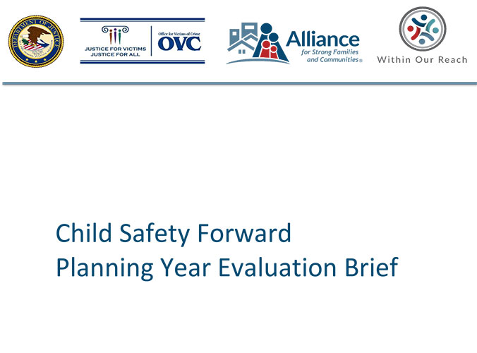 Child Safety Foward: Planning Your Evaluation Brief