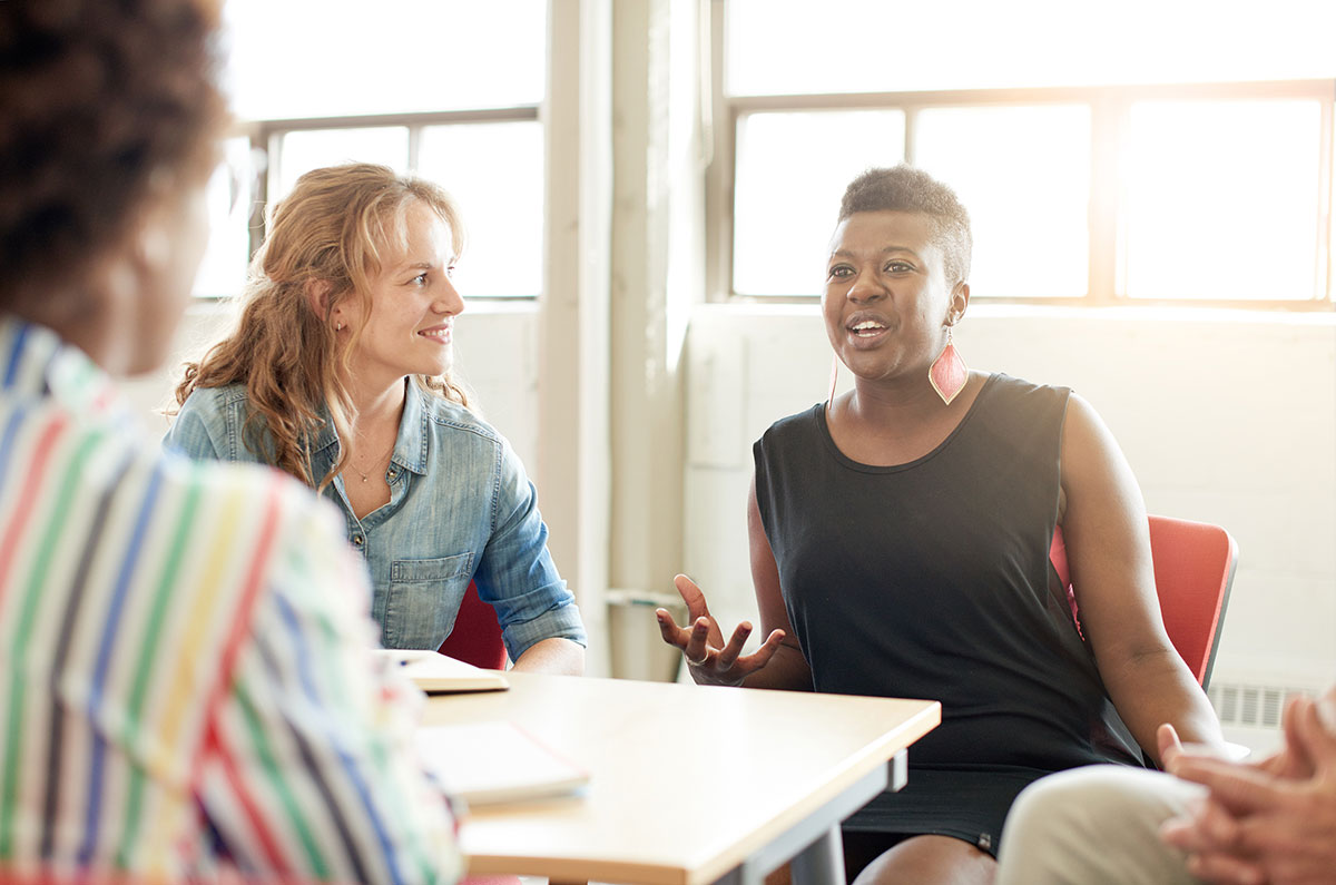 Group of people at a table